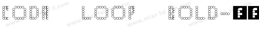 CODA LOOP Bold字体转换